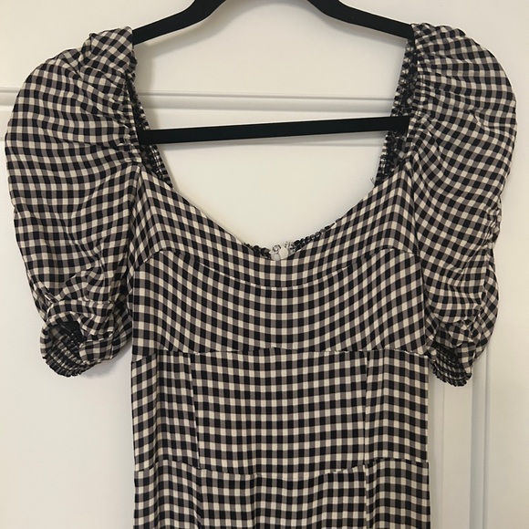 Reformation Bandit Dress in April Check - Picture 8 of 9
